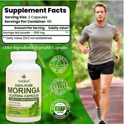 PURE MORINGA OLEIFERA CAPSULES